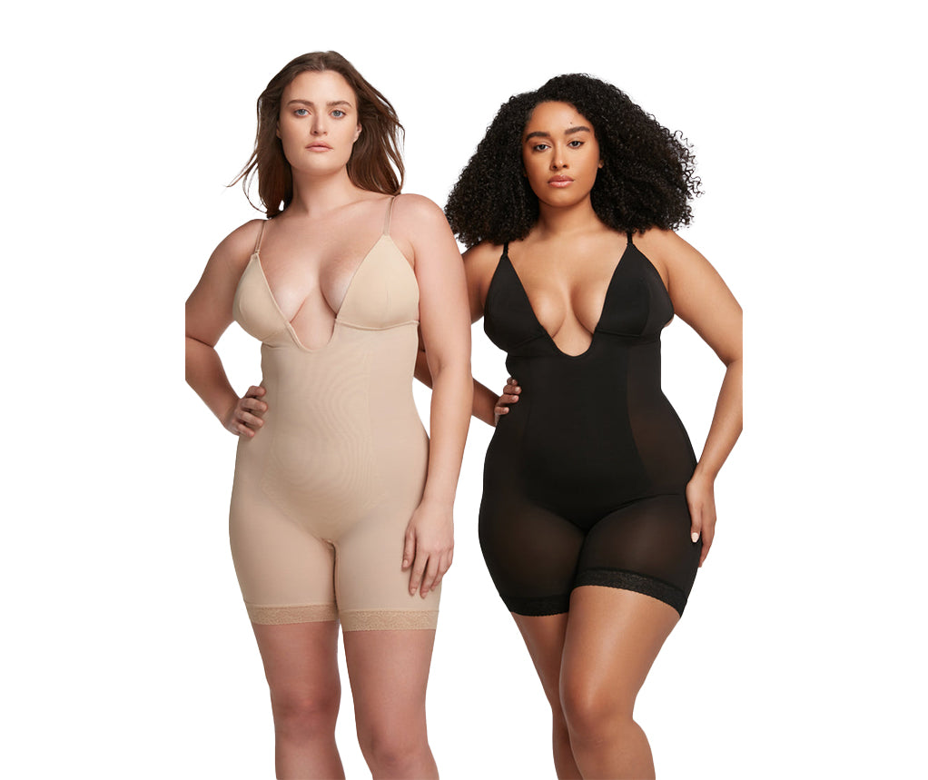 Plunge Shaping Bodysuit Shorts
