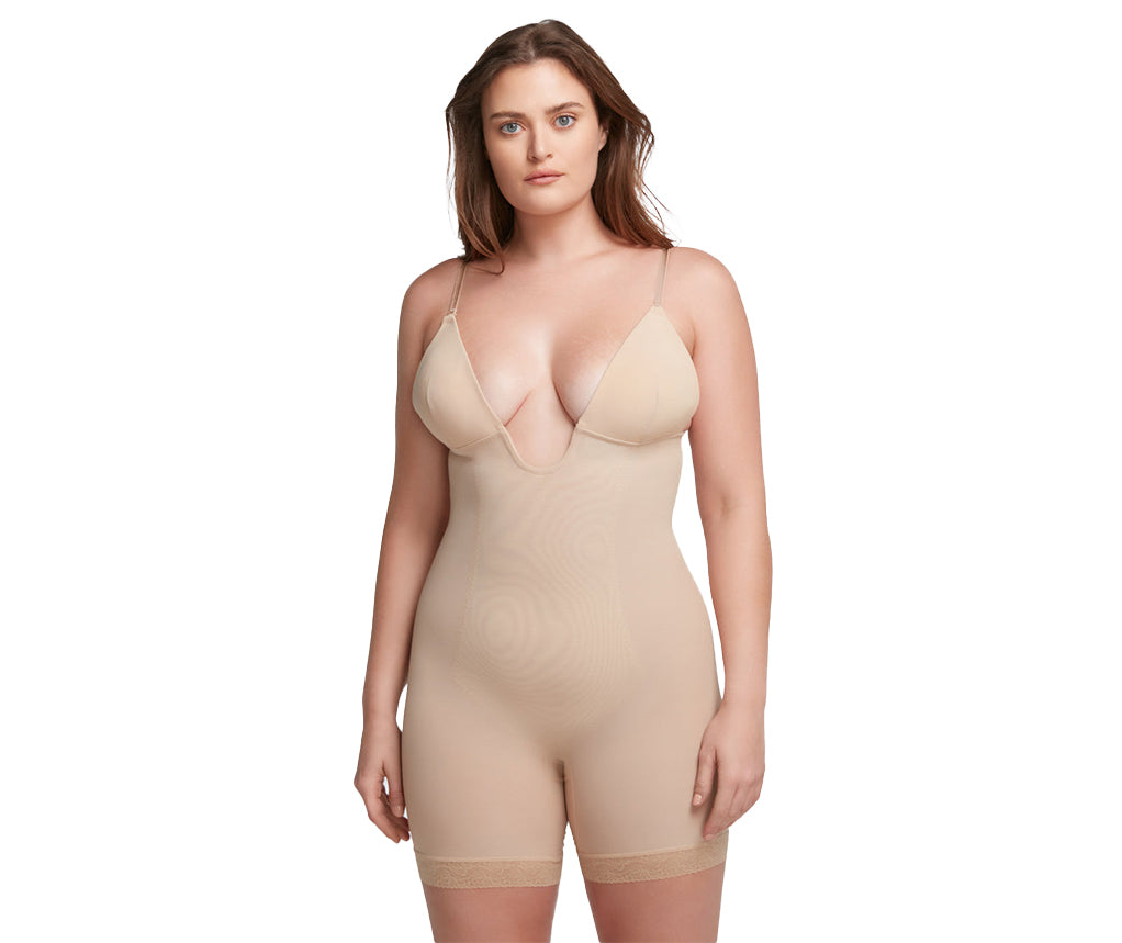 Plunge Shaping Bodysuit Shorts
