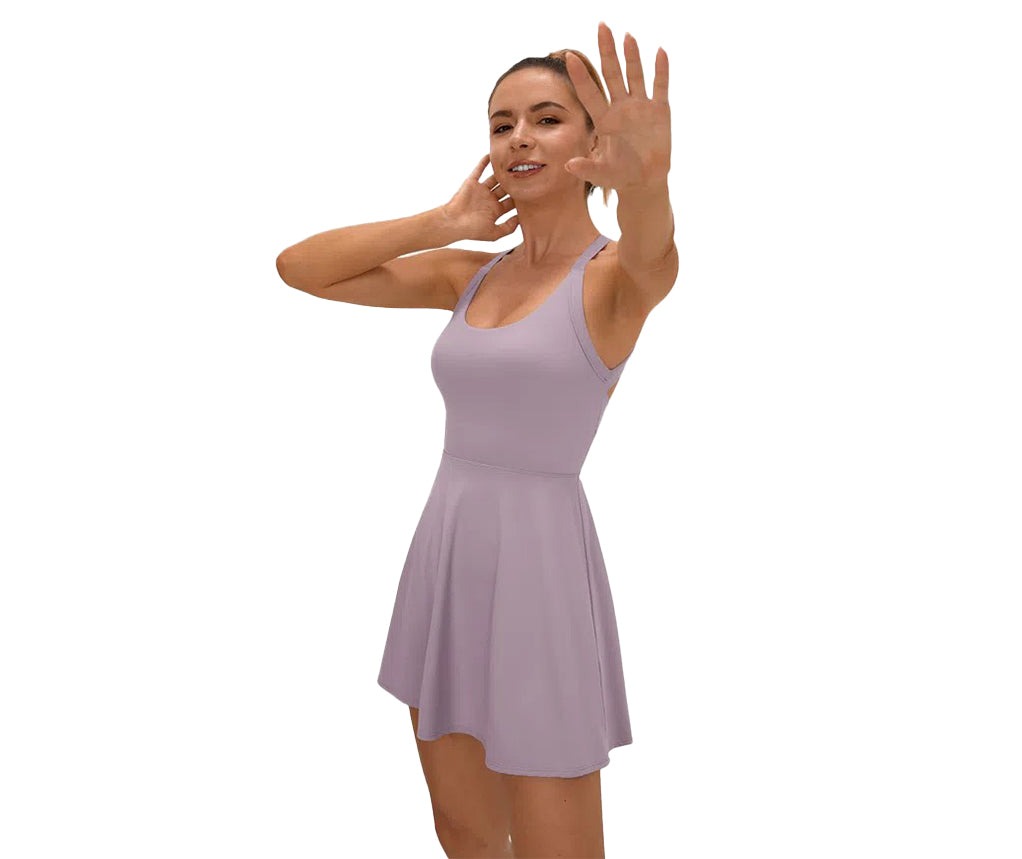 Backless Cut Out Ballet Dance Dress