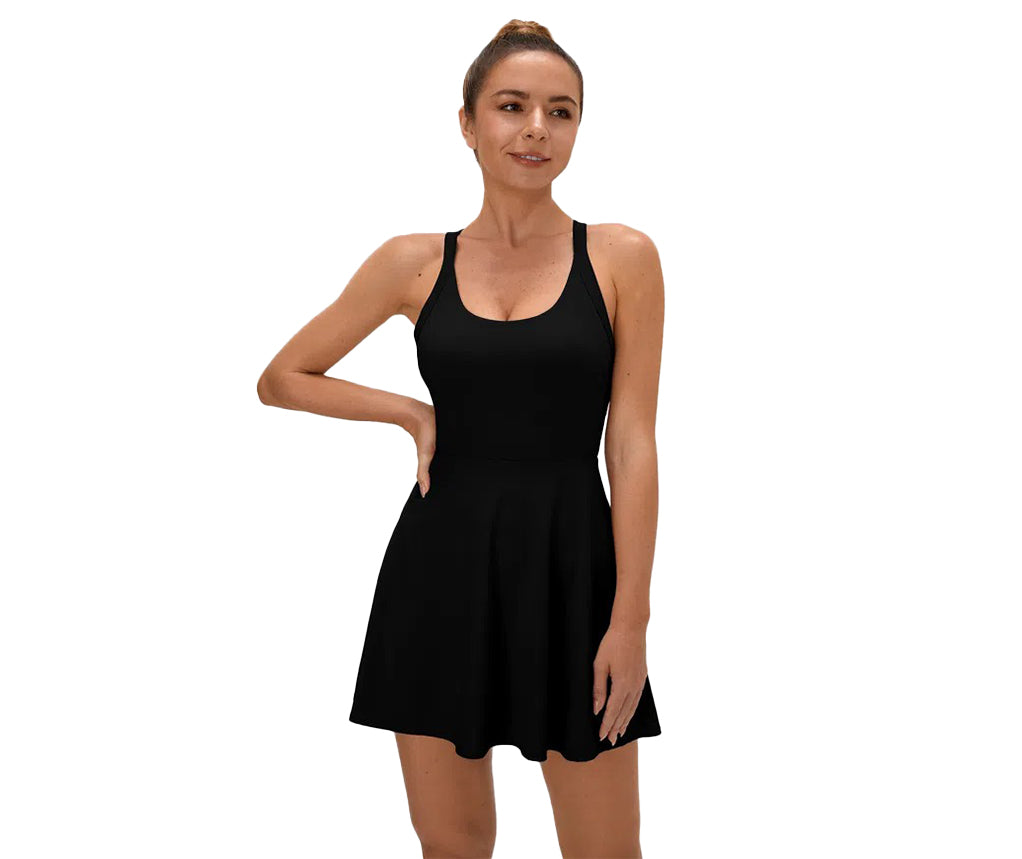 Backless Cut Out Ballet Dance Dress