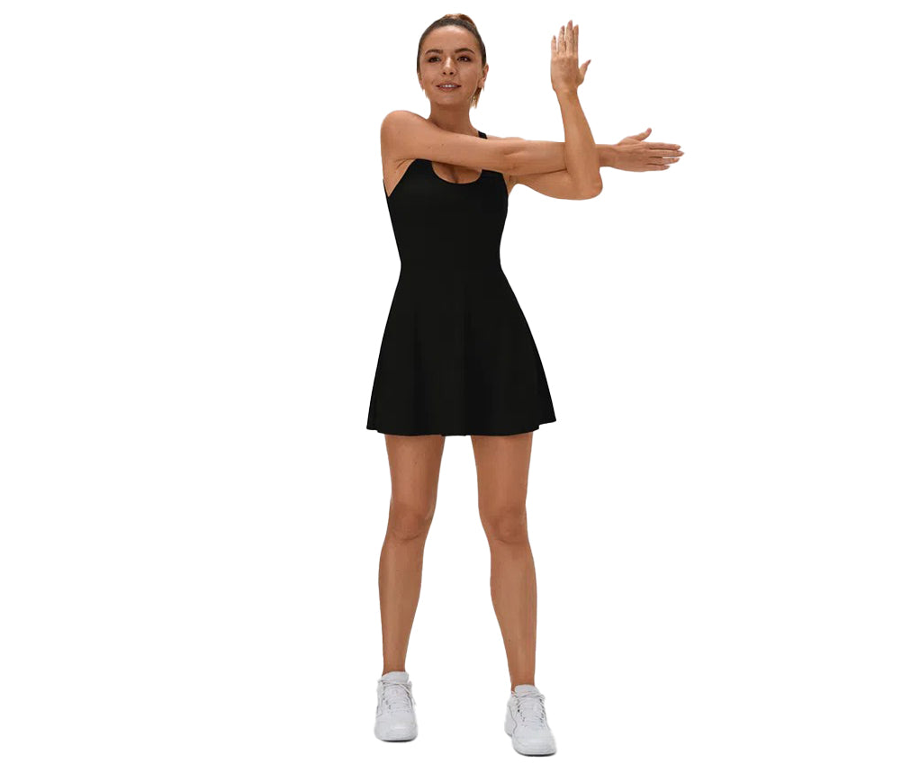 Backless Cut Out Ballet Dance Dress