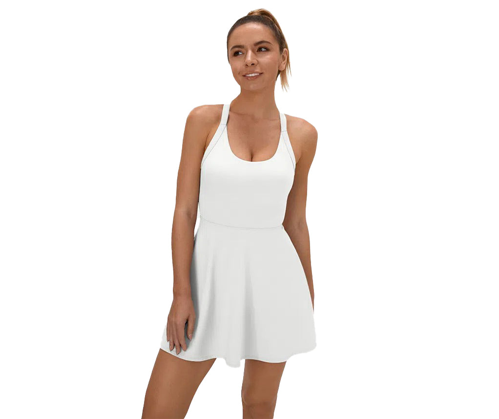 Backless Cut Out Ballet Dance Dress