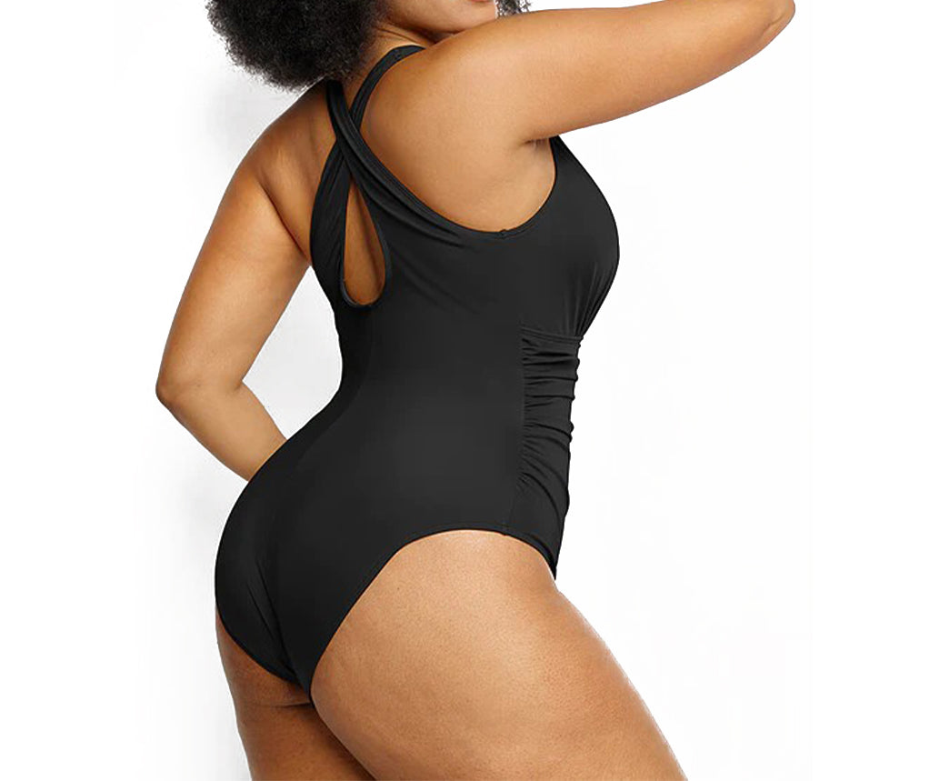 wanlady Plunge   Cutout Swimsuit
