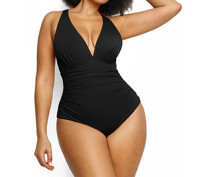 wanlady Plunge   Cutout Swimsuit