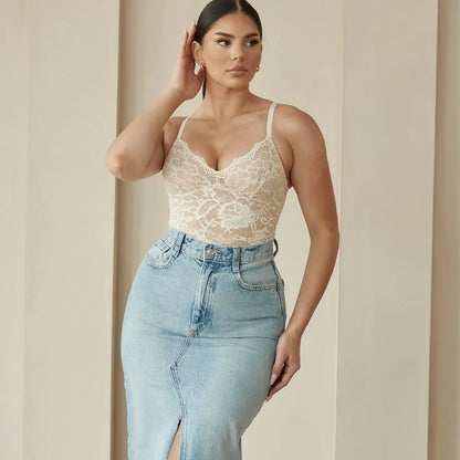 Shaping Lace Shapewear Bodysuit